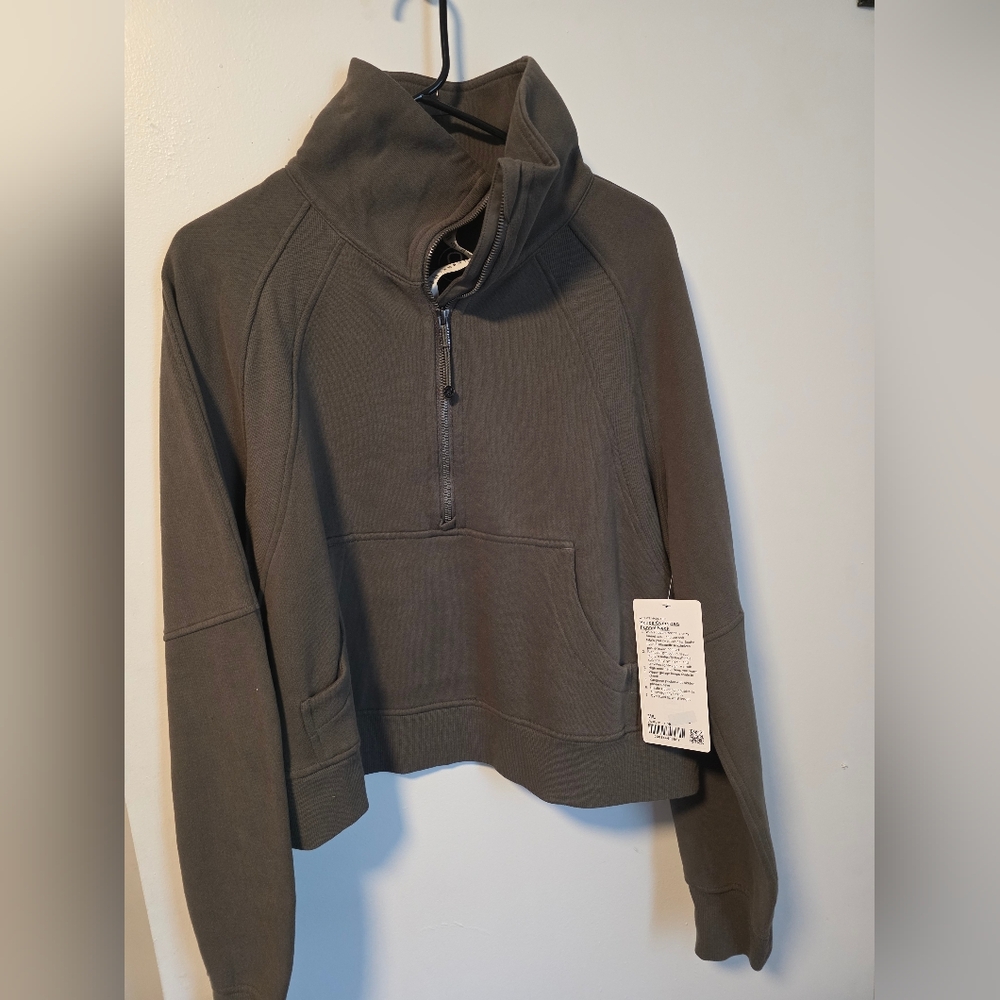 lululemon athletica Funnel Neck Scuba Carob Brown M/L